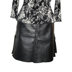 Vintage Wilson's Leather Black Mini Skirt !!!